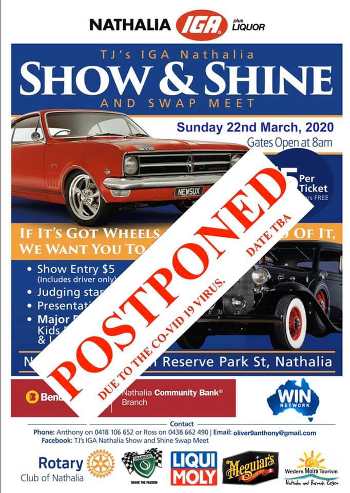 Nathalia Show and Shine & Swap Meet **POSTPONED** - Motoring Diary